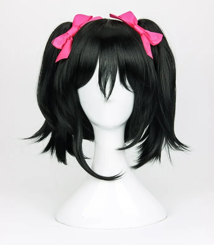 High Quality Anime LoveLive! Love Live Cosplay Wigs Nico Yazawa Wig Black Clip Ponytails Cosplay Wig +Wig Cap + Bowknot Hairpins
High Quality Anime LoveLive! Love Live Cosplay Wigs Nico Yazawa Wig Black Clip Ponytails Cosplay Wig +Wig Cap + Bowknot Hairpins