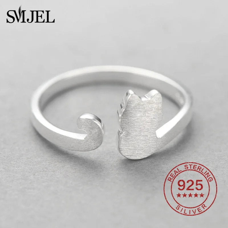 SMJEL Настоящее серебро 925 пробы милые кольца в виде кошки для женщин Животные Кошки кольца котенок с длинным хвостом Стерлинговое Серебро-юве...
SMJEL Настоящее серебро 925 пробы милые кольца в виде кошки для женщин Животные Кошки кольца котенок с длинным хвостом Стерлинговое Серебро-юве...