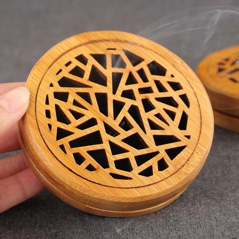 Round Bamboo Incense Box Hollow Sandalwood Incense Coil Burner Buddhist Temple Accessories Smell Removing for Home/Yoga
Round Bamboo Incense Box Hollow Sandalwood Incense Coil Burner Buddhist Temple Accessories Smell Removing for Home/Yoga