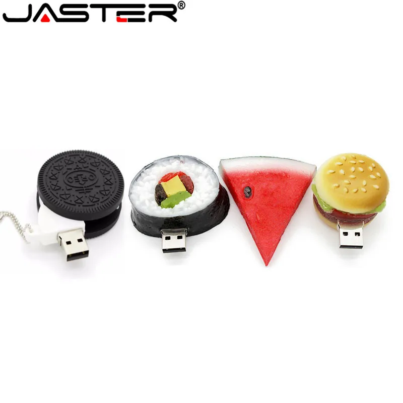 JASTER оптовая продажа сэндвич зеркало с форме печенья USB флэш накопитель Конфеты