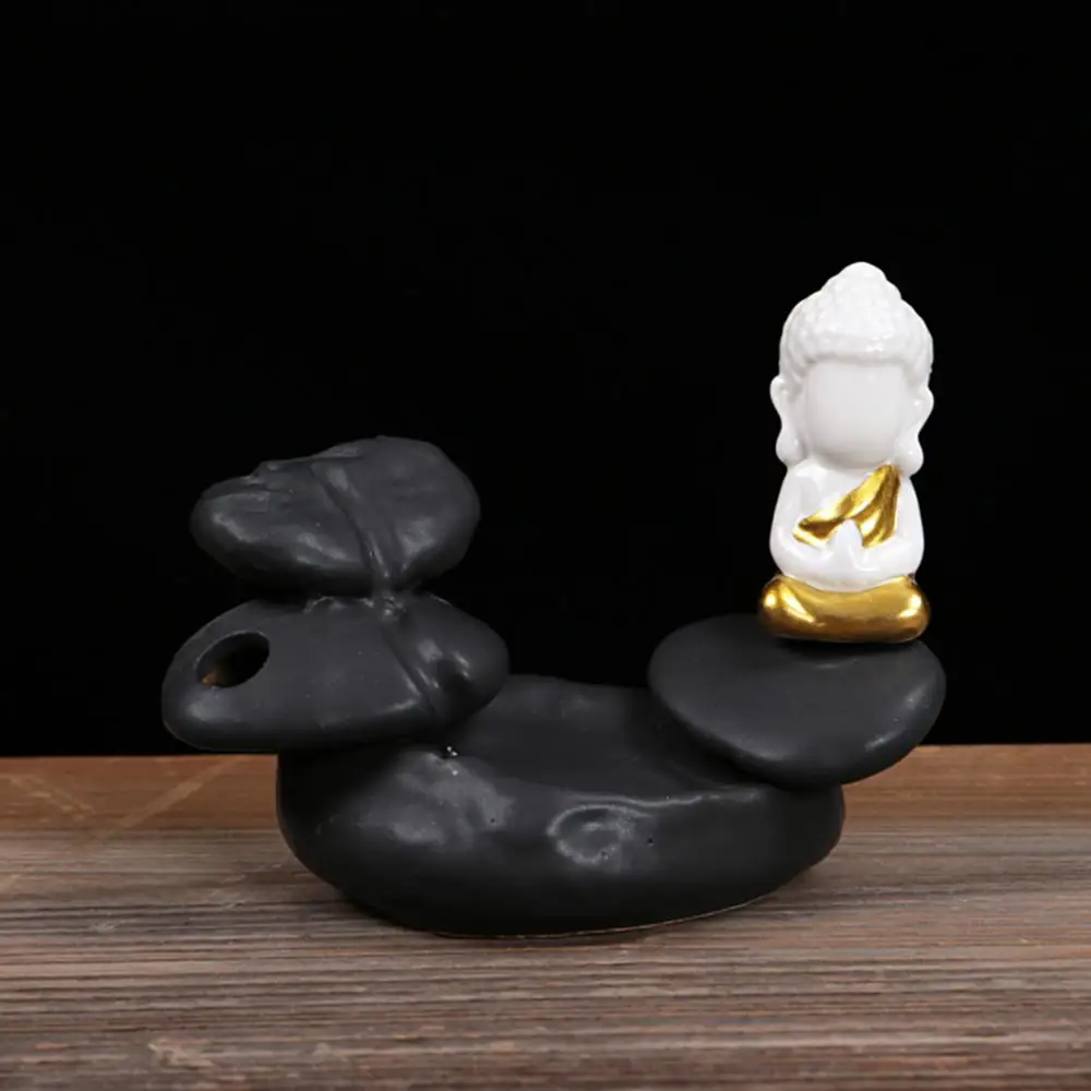 Small Buddha Ceramic Backflow Incense Burner Smoke Waterfall Stick Incense Holder Smell Aromatic Home Office Incense Crafts
Small Buddha Ceramic Backflow Incense Burner Smoke Waterfall Stick Incense Holder Smell Aromatic Home Office Incense Crafts