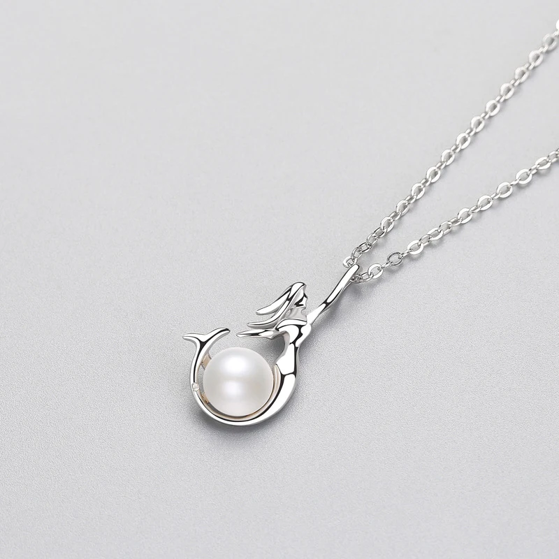 PONYKISS Romantic 100% 925 Solid Sterling Silver Pearl Mermaid Pendant Necklace Tassel Chain Women Fine Jewelry Engagement Party
PONYKISS Romantic 100% 925 Solid Sterling Silver Pearl Mermaid Pendant Necklace Tassel Chain Women Fine Jewelry Engagement Party