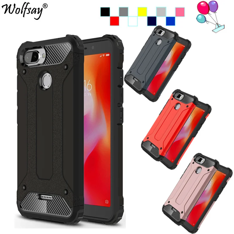 Чехол Wolfsay для Xiaomi Redmi 6, чехол из ТПУ + ПК, гибридный защитный чехол для Xiaomi Redmi 6, чехол для телефона Xiaomi Redmi 6, чехол
Чехол Wolfsay для Xiaomi Redmi 6, чехол из ТПУ + ПК, гибридный защитный чехол для Xiaomi Redmi 6, чехол для телефона Xiaomi Redmi 6, чехол
