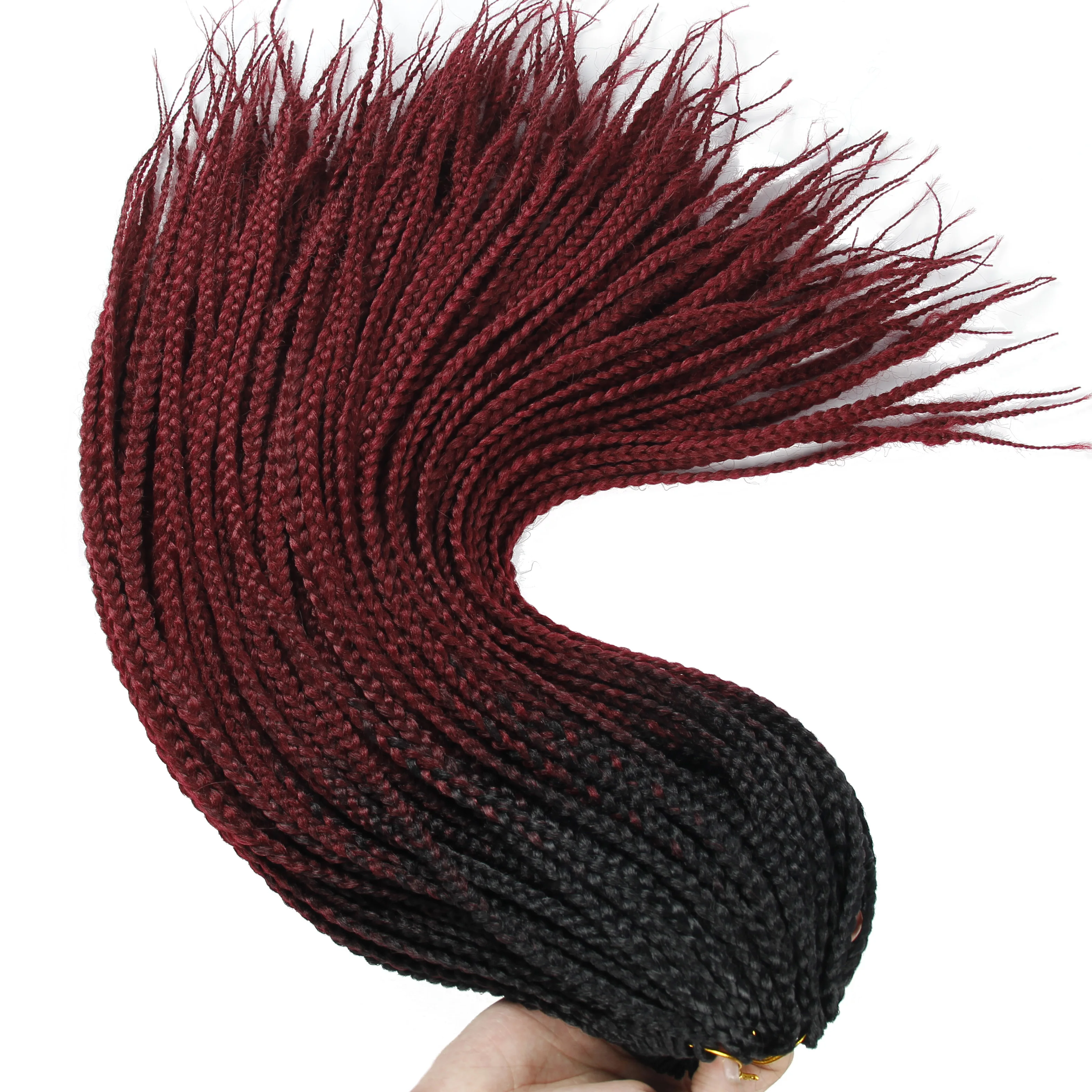 Crochet braids 24 inch box braid 22 Roots/pack Ombre Synthetic Braiding Hair extension Heat Fiber Bulk Hair
Crochet braids 24 inch box braid 22 Roots/pack Ombre Synthetic Braiding Hair extension Heat Fiber Bulk Hair
