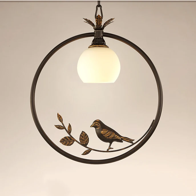 Современный подвесной светильник Atr Bird Креативный светодиодный для спальни