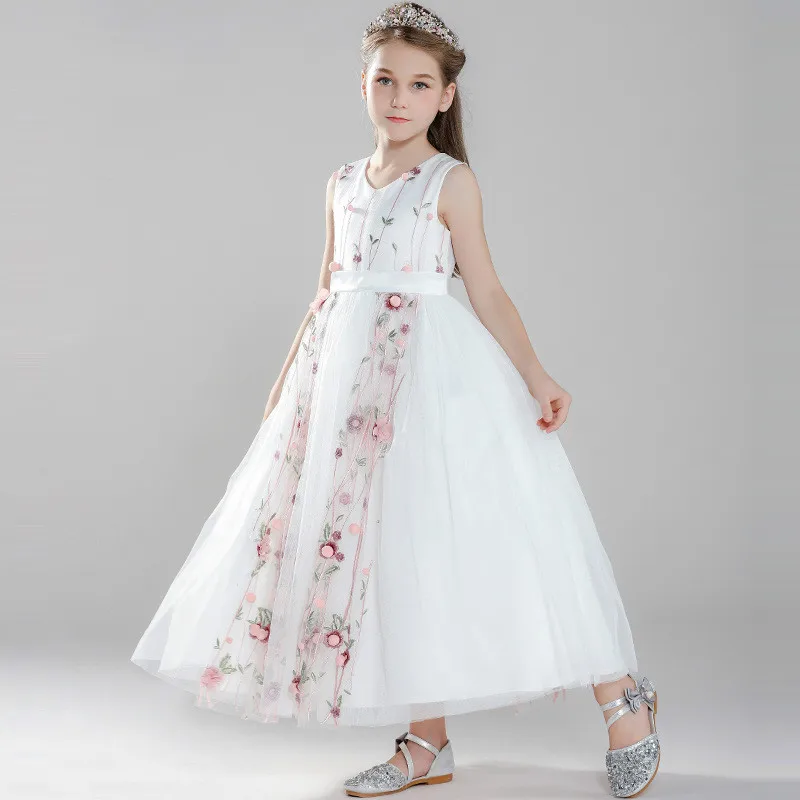 Girl's 3-12 Y Spring O-neck Ankle Length Sleeveless Dress Fashion Floral Appliques Ball Gown Pastoral Princess Dancing Dresses
Girl's 3-12 Y Spring O-neck Ankle Length Sleeveless Dress Fashion Floral Appliques Ball Gown Pastoral Princess Dancing Dresses