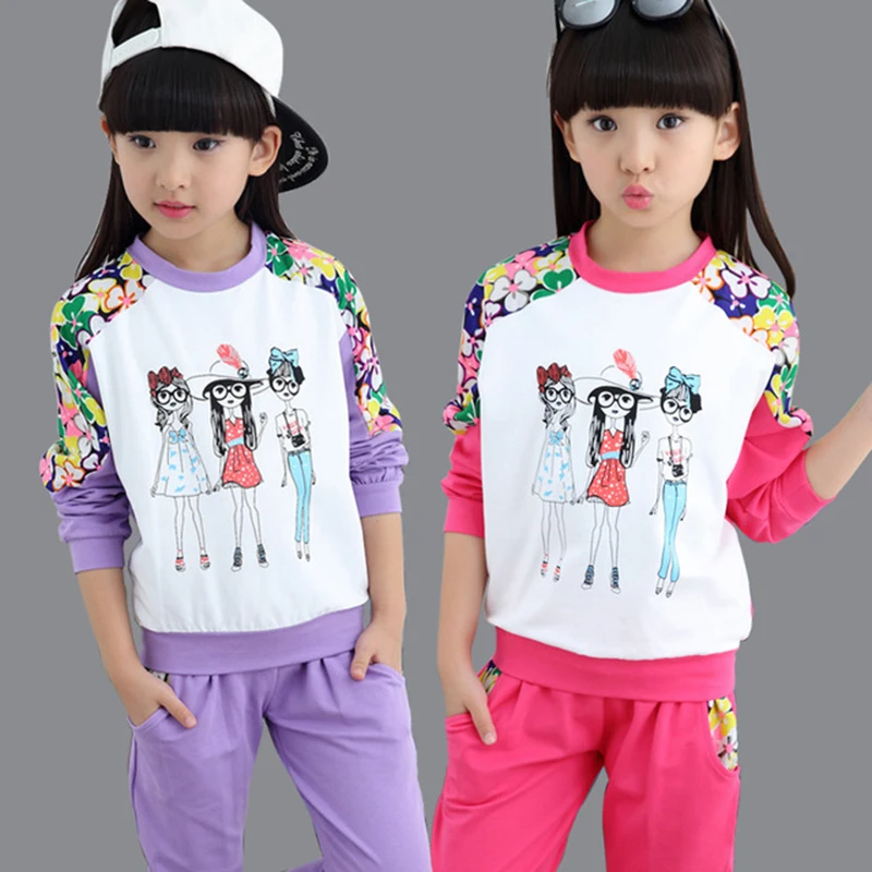 girls sets spring autumn casual cotton print kids girl clothes sport o-neck pullover elastic band girl sweatshirt + pants 2 pcs
girls sets spring autumn casual cotton print kids girl clothes sport o-neck pullover elastic band girl sweatshirt + pants 2 pcs