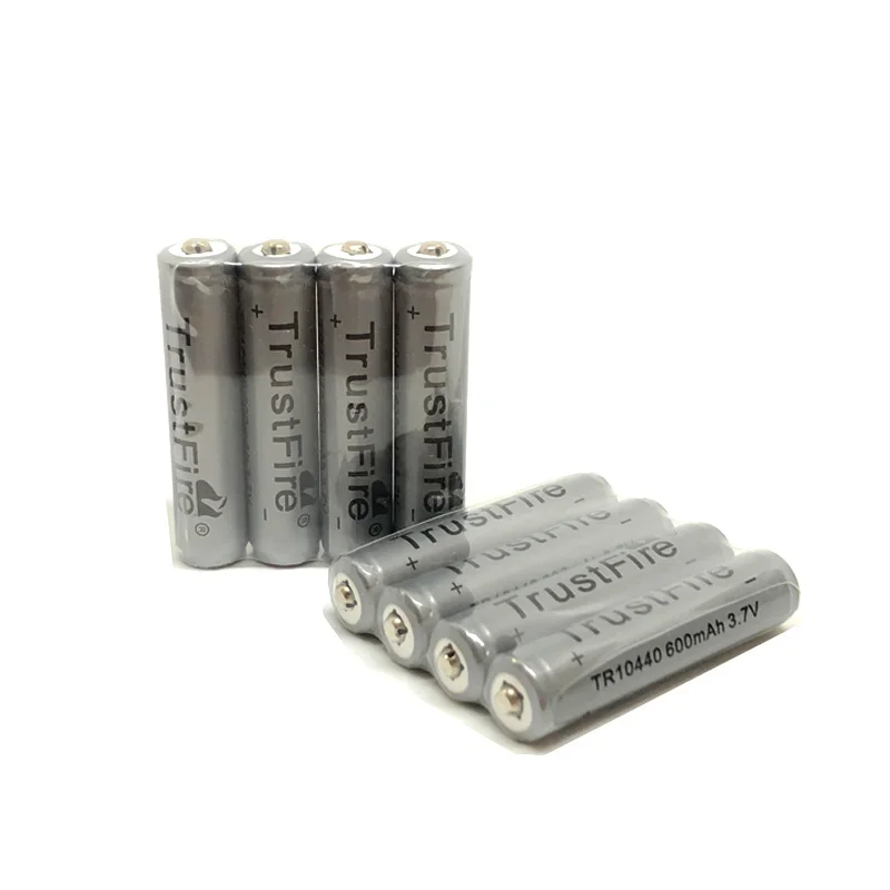 

20pcs/lot TrustFire 10440/AAA 600mAh 3.7V Battery Rechargeable Lithium Batteries Cell with Protected Borad For LED Flashlights