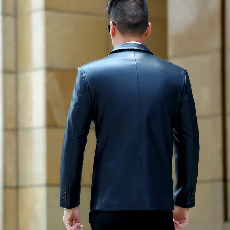 New Arrivals Autumn PU Veste Homme Suit Collar Business Casual Leather Jacket Single Breasted Faux Leather Black Jackets
New Arrivals Autumn PU Veste Homme Suit Collar Business Casual Leather Jacket Single Breasted Faux Leather Black Jackets