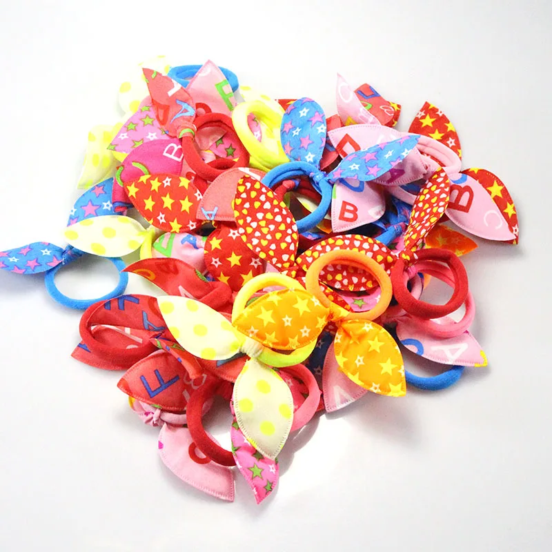 8 шт./лот головные уборы для девочек смешанные стили эластичные резинки волос в