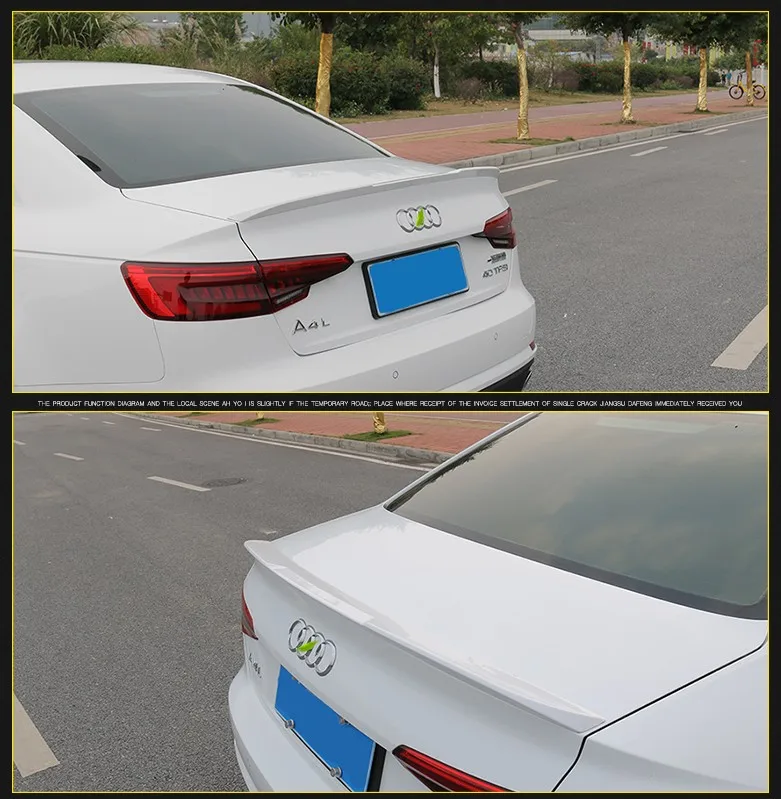 Спойлер для Audi A4 B9 2017 2018 высококачественные новые автомобильные Спойлеры из