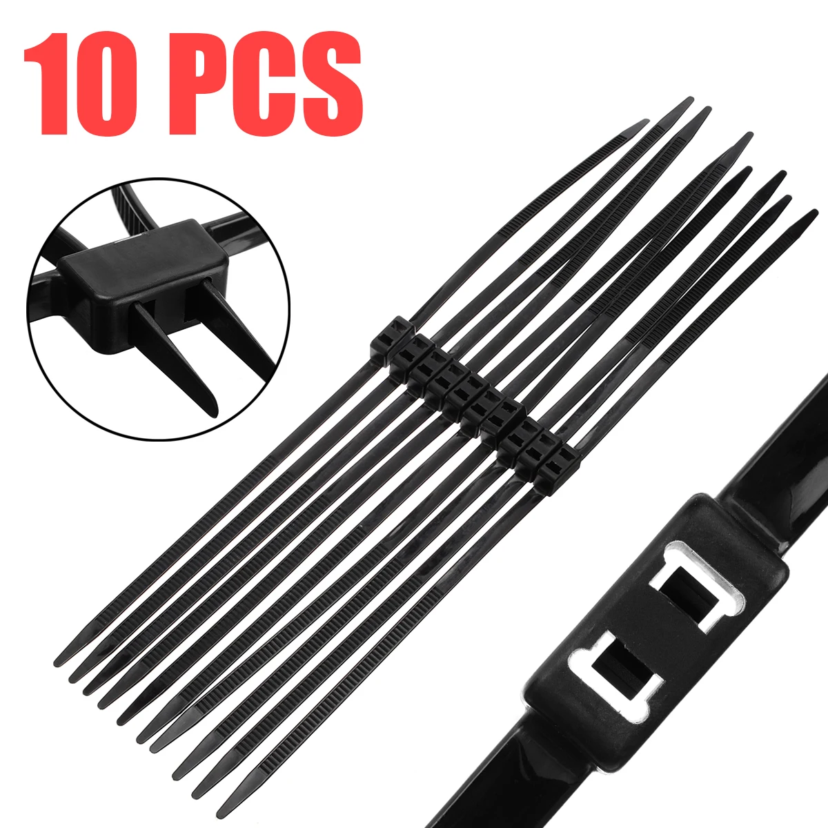 1Pcs Double Cuff Disposable Restraint Zip Tie Cuff Self Locking Cuff Self Locking Nylon Cable Ties 12mmx700mm Black
1Pcs Double Cuff Disposable Restraint Zip Tie Cuff Self Locking Cuff Self Locking Nylon Cable Ties 12mmx700mm Black