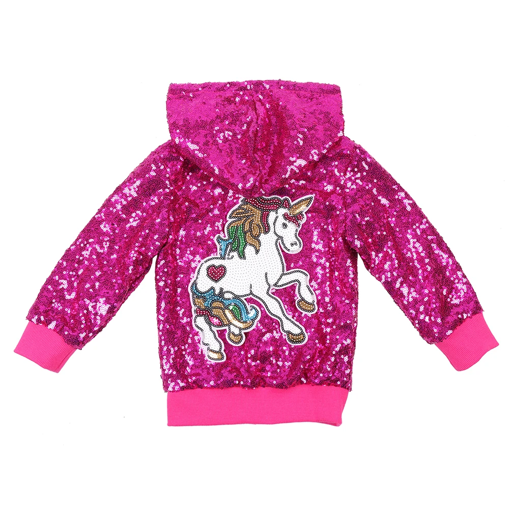 Girl Glitter Jacket Sequin Unicorn Hoodie Pink Long Sleeve Outerwear Kid Spring Autumn Christmas Halloween Hooded Coat Birthday
Girl Glitter Jacket Sequin Unicorn Hoodie Pink Long Sleeve Outerwear Kid Spring Autumn Christmas Halloween Hooded Coat Birthday
