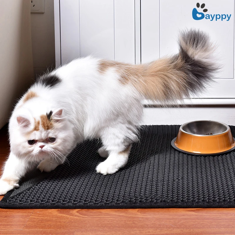 Non Slip Design Cat Litter Mat EVA Double-Layer Pet Feeding Placemat Cat Litter Trapper Mat with Waterproof Botton Layer 3 Sizes
Non Slip Design Cat Litter Mat EVA Double-Layer Pet Feeding Placemat Cat Litter Trapper Mat with Waterproof Botton Layer 3 Sizes