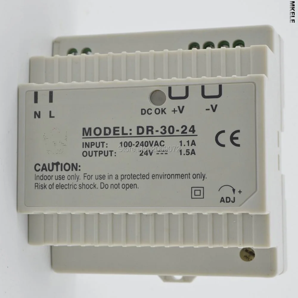 Din rail источник питания 30 Вт 24 в мощный ac dc преобразователь хорошего качества dr