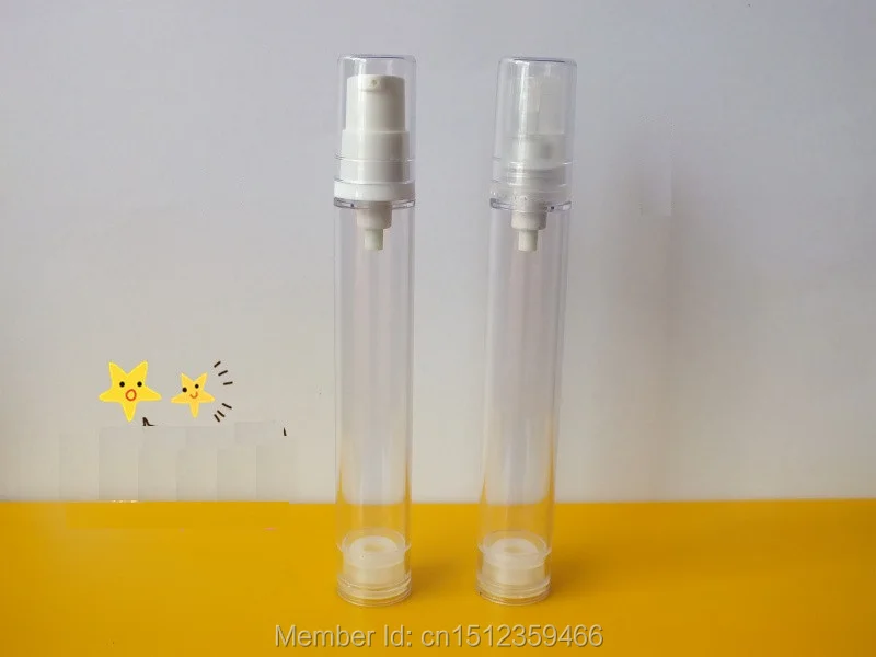 15ML Airless Bottle with Lotion Pump, Cosmetic Essence Packaging Transparent and White color, 50 Pieces/Lot
15ML Airless Bottle with Lotion Pump, Cosmetic Essence Packaging Transparent and White color, 50 Pieces/Lot