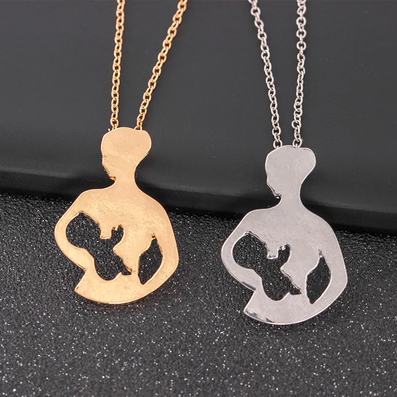 Wholesale Breastfeeding Mother And Baby Necklace Gold Silver Color Necklace Geometric Pendant Custom Jewelery Mother's Day Gift
Wholesale Breastfeeding Mother And Baby Necklace Gold Silver Color Necklace Geometric Pendant Custom Jewelery Mother's Day Gift