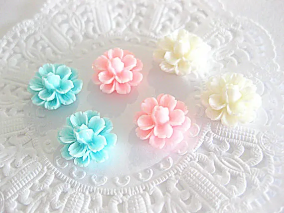 120pcs big 30mm lotus sakura flower cabochon in pastel color Resin flower cabcohon mixed color for making hairpins and rings
120pcs big 30mm lotus sakura flower cabochon in pastel color Resin flower cabcohon mixed color for making hairpins and rings