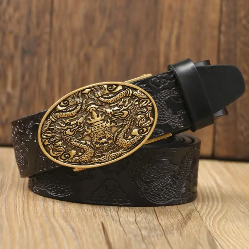 Automatic Buckle Men Dragon Belts Punk Style Cowskin Cowboy Belts Luxury Jeans Strap Waistband Quality Assuarance ZLB373
Automatic Buckle Men Dragon Belts Punk Style Cowskin Cowboy Belts Luxury Jeans Strap Waistband Quality Assuarance ZLB373