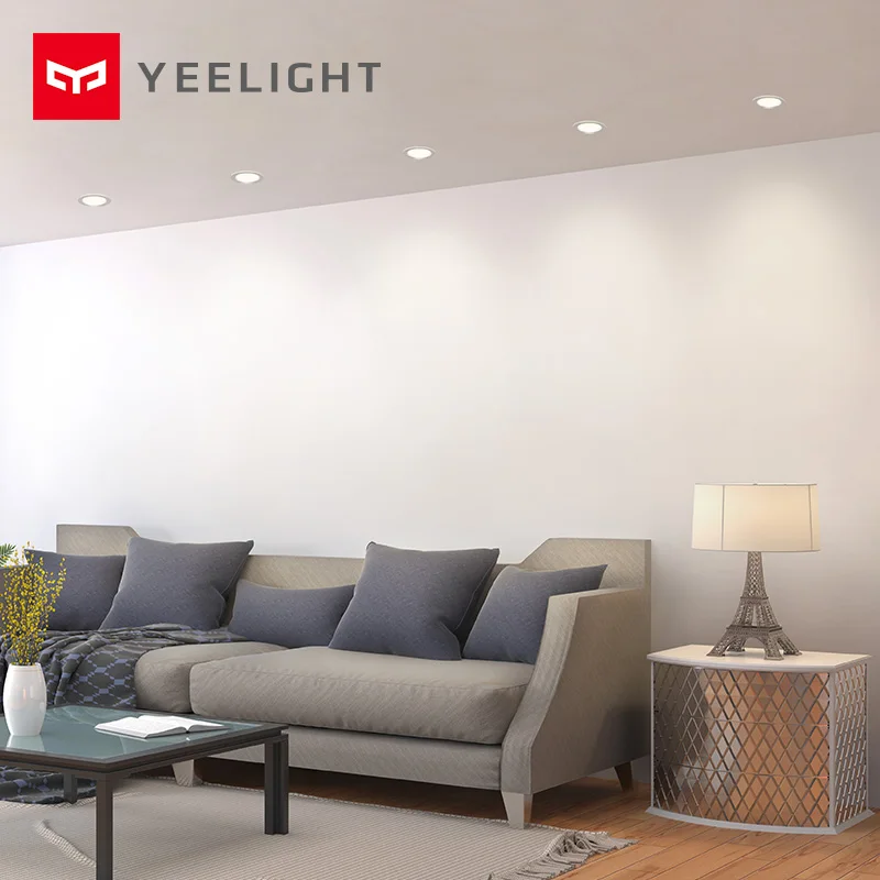 Xiaomi Mijia Yeelight светодиодный светильник 5 Вт 220 В Мини Круглый встроенный потолочный