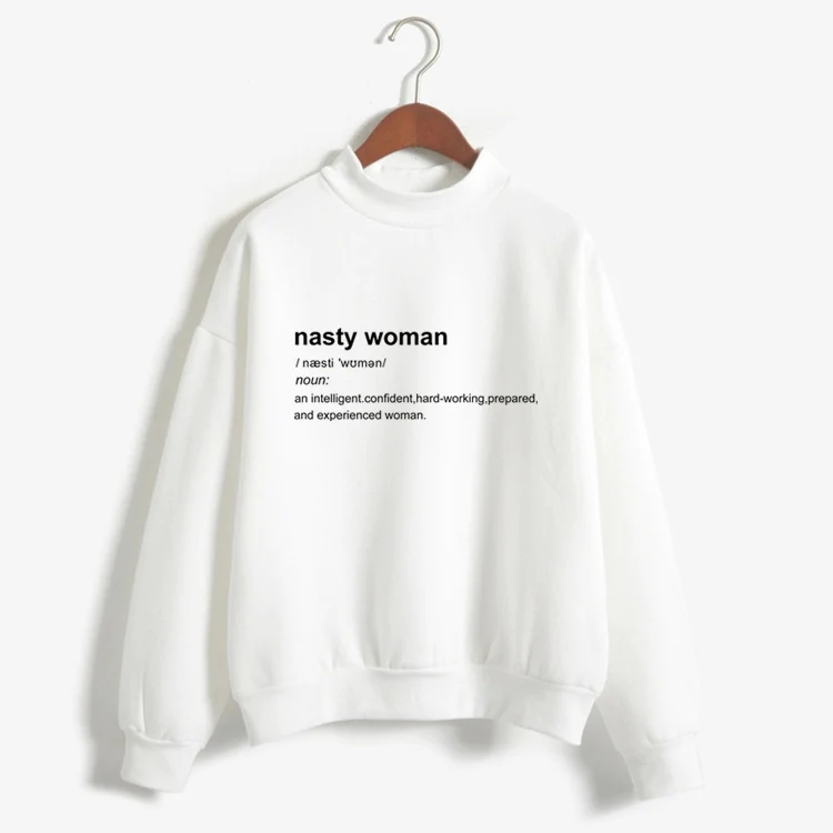 Plus Size New 2018 Autumn Women Hoodies Loose Kawaii Nasty Women Letter Print Pullovers Harajuku Sweatshirt Warm Moletom Femle
Plus Size New 2018 Autumn Women Hoodies Loose Kawaii Nasty Women Letter Print Pullovers Harajuku Sweatshirt Warm Moletom Femle