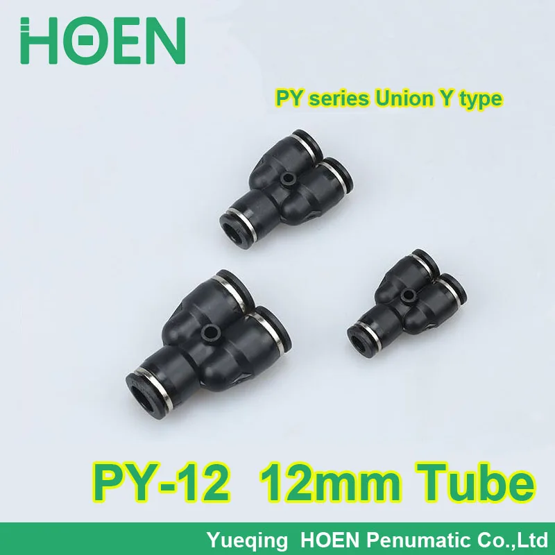 100pcs/lot PY-12 PY1/2 12mm tube quick connector Pipe Three Joint one Touch Plastic Hose 3 Way Y Type Pneumatic Air Fitting
100pcs/lot PY-12 PY1/2 12mm tube quick connector Pipe Three Joint one Touch Plastic Hose 3 Way Y Type Pneumatic Air Fitting