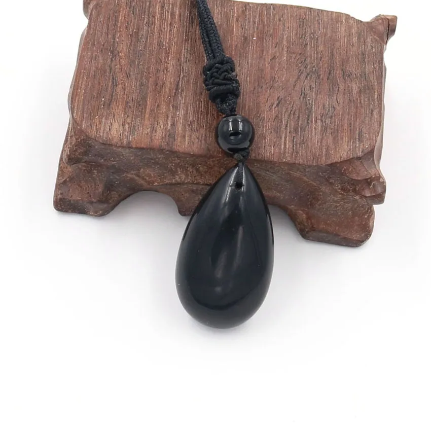 YJXP Trendy Water Drop Shaped Pendant With Small Round Bead Classic Black Agates Rope Chain Necklace Women Charms Jewelry Gift
YJXP Trendy Water Drop Shaped Pendant With Small Round Bead Classic Black Agates Rope Chain Necklace Women Charms Jewelry Gift
