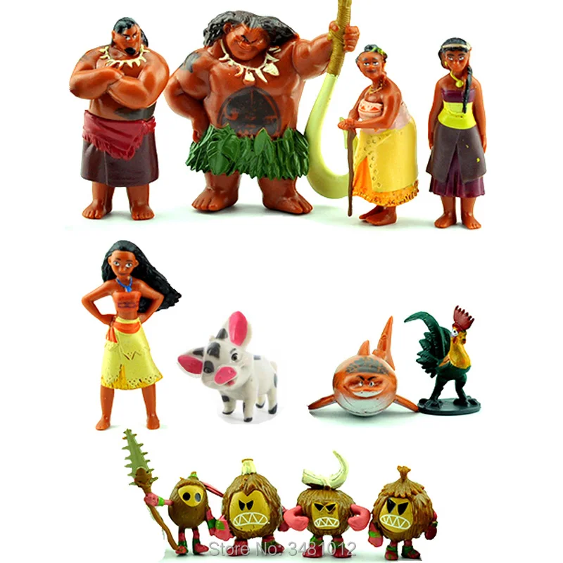 12pcs/lot Moana Maui Chief Tui Sina PVC Action Figures Gramma Tala Heihei Statue Anime Figurines Dolls Kids Toys for Children
12pcs/lot Moana Maui Chief Tui Sina PVC Action Figures Gramma Tala Heihei Statue Anime Figurines Dolls Kids Toys for Children