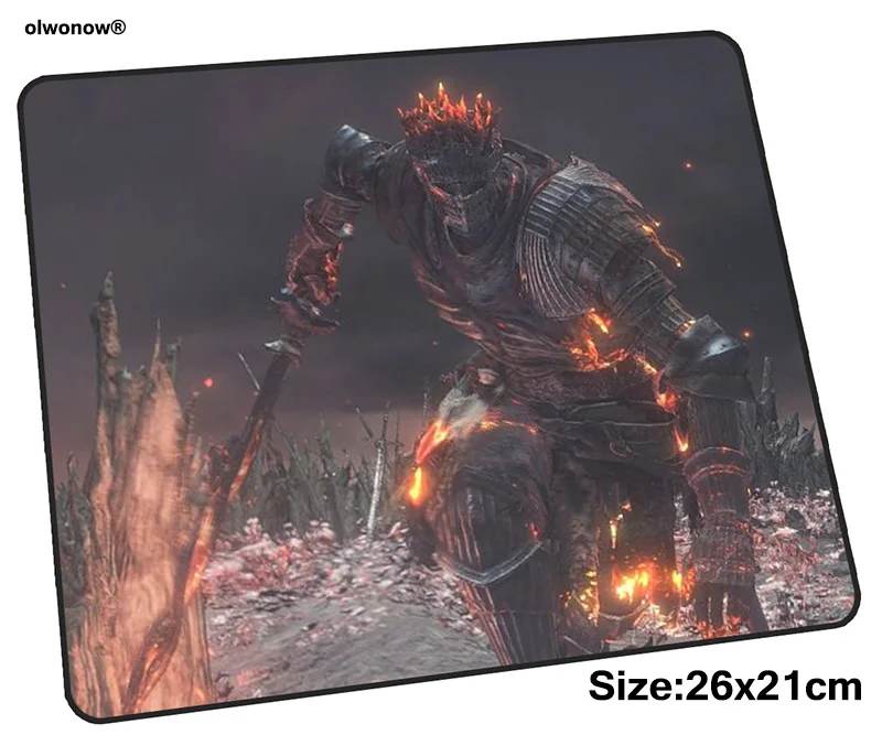 Коврик для мыши Dark души игровой компьютерный коврик 260x210x3 мм мультяшный