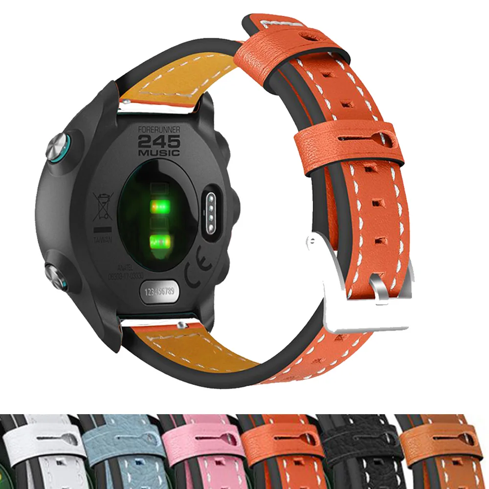 Ремешок из натуральной кожи для смарт-часов Garmin Forerunner 245 245M Music 645
Ремешок из натуральной кожи для смарт-часов Garmin Forerunner 245 245M Music 645