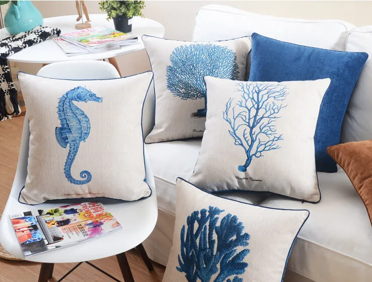 Mediterranean pillow American Marine Series Pillow cushion home decorative Pillows Linen pillowcase sofa cushion
Mediterranean pillow American Marine Series Pillow cushion home decorative Pillows Linen pillowcase sofa cushion
