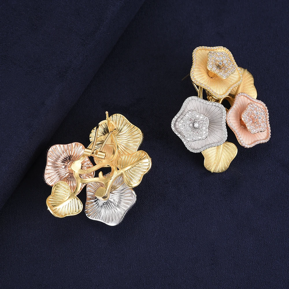 Fashion Flowers African Wedding Earrings Cubic Zirconia Stud earrings fashion jewelry For Women aretes de mujer modernos 2018
Fashion Flowers African Wedding Earrings Cubic Zirconia Stud earrings fashion jewelry For Women aretes de mujer modernos 2018