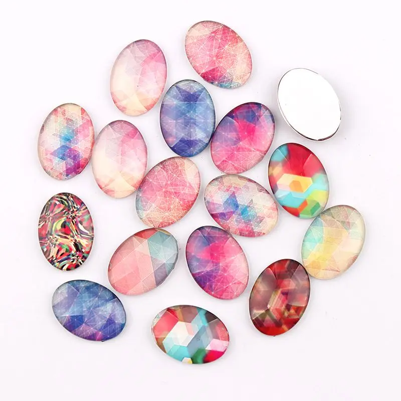 18*25mm Mixed Style Rainbow Oval Glass Cabochon Dome Jewelry Finding Cameo Pendant Settings 16pcs/lot
18*25mm Mixed Style Rainbow Oval Glass Cabochon Dome Jewelry Finding Cameo Pendant Settings 16pcs/lot