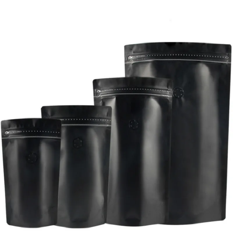 100pcs Black aluminum foil zipper ziplock stand up bag side zipper valve bag coffee bean sealed pocket
100pcs Black aluminum foil zipper ziplock stand up bag side zipper valve bag coffee bean sealed pocket