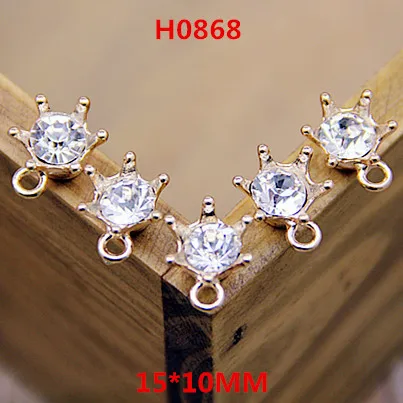 Wholesale 100PCS Spikes Gold Tone Alloy Crystal Rhinestones Jewelry Pendant Charms Fashion DIY Jewelry Necklace Pendant Charm
Wholesale 100PCS Spikes Gold Tone Alloy Crystal Rhinestones Jewelry Pendant Charms Fashion DIY Jewelry Necklace Pendant Charm