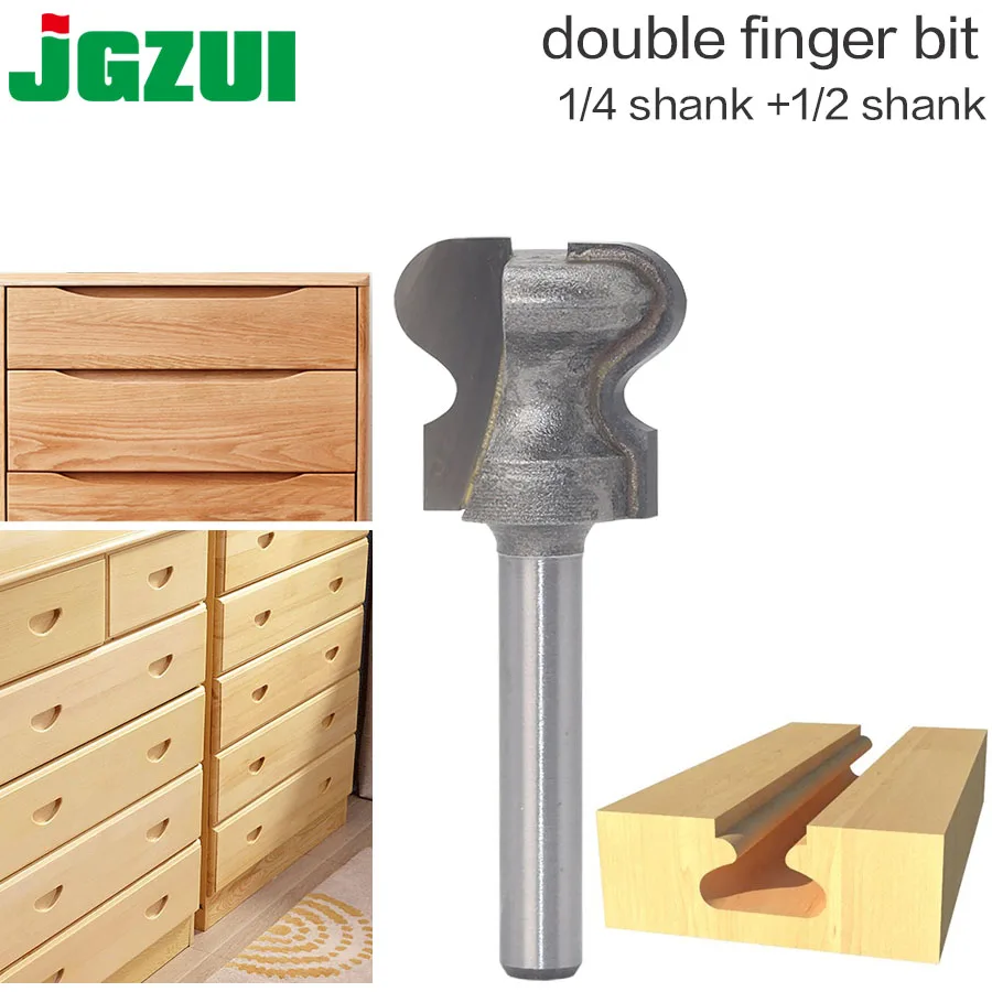 1/2 "Shank1/4 хвостовик с двумя пальцами дюймовые сверла для сверления дерева