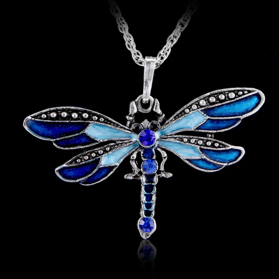 Crystal Vintage Dragonfly Necklace for Women Jewelry Antique Animal Necklace Pendant Long Necklace Jewelry Drop Shipping
Crystal Vintage Dragonfly Necklace for Women Jewelry Antique Animal Necklace Pendant Long Necklace Jewelry Drop Shipping