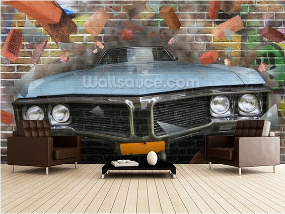 Custom 3D retro wallpaper,Graffiti - Car Smash murals for the living room bedroom kitchen backdrop wall waterproof PVC wallpaper
Custom 3D retro wallpaper,Graffiti - Car Smash murals for the living room bedroom kitchen backdrop wall waterproof PVC wallpaper