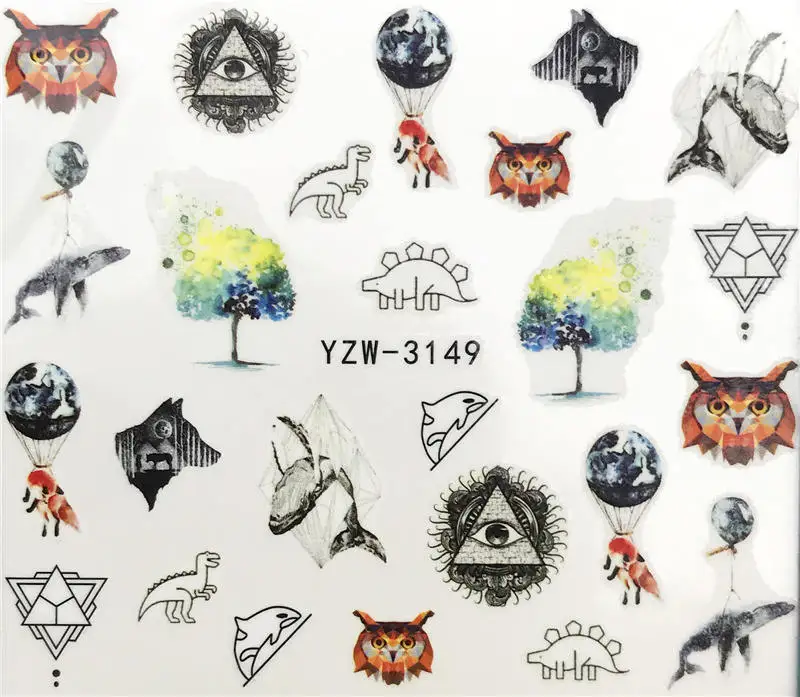 YWK 1PC Nail Stickers Animal Series Water Decal Animal Flower Plant Pattern 3D Manicure Sticker Nail Art Decoration
YWK 1PC Nail Stickers Animal Series Water Decal Animal Flower Plant Pattern 3D Manicure Sticker Nail Art Decoration