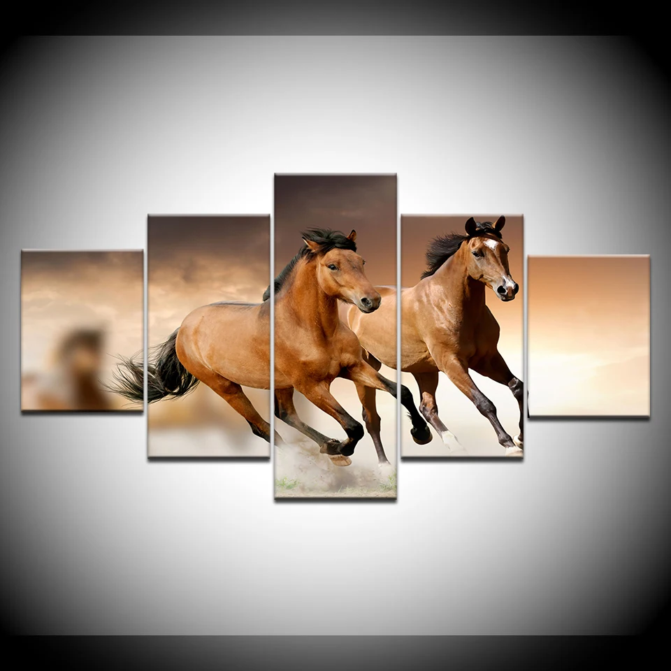 Modern Canvas Paintings Living Room Wall Art Modular HD Prints Pictures 5 Pieces Animal Horses Race Posters Home Decor Framework
Modern Canvas Paintings Living Room Wall Art Modular HD Prints Pictures 5 Pieces Animal Horses Race Posters Home Decor Framework
