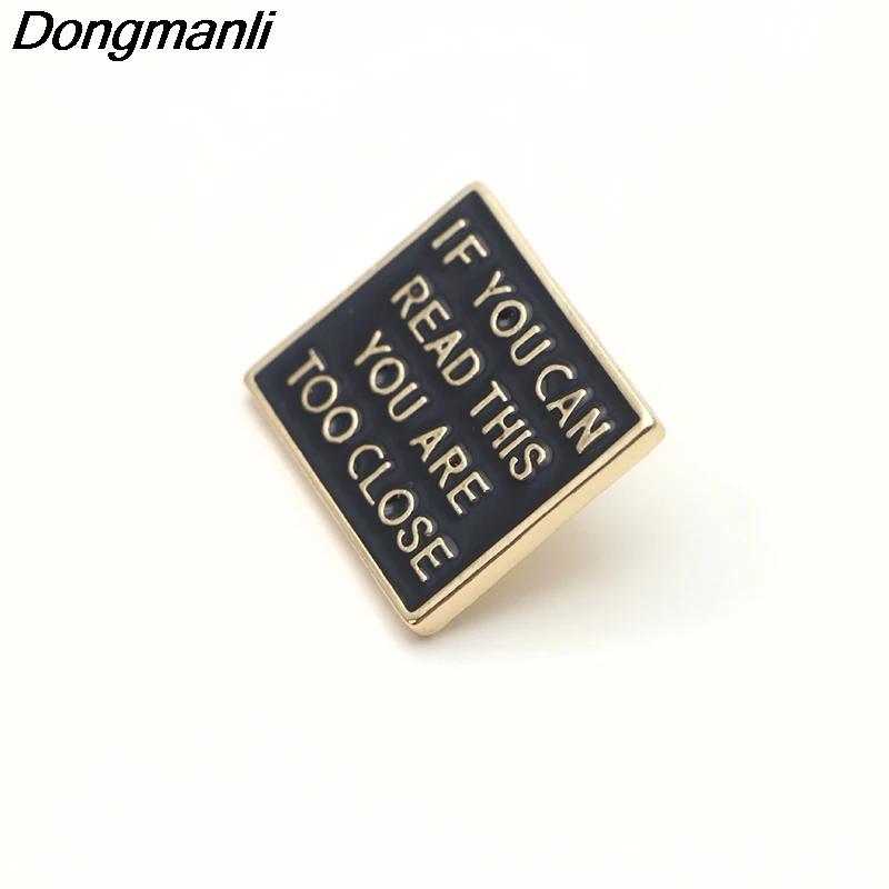 P3310 Dongmanli если вы можете прочитать эту металлическую эмалевую булавку для
