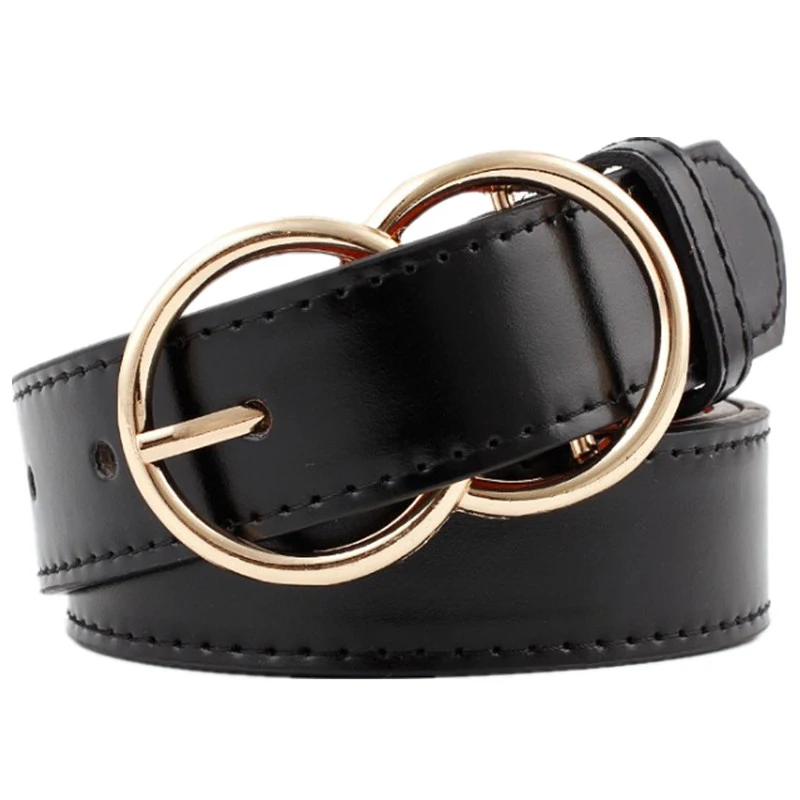 HATCYGGO Women's Belt PU Leather/Black Belt Female Waist Belts For Women Double Ring Pin Buckle Fashion Belts Waistband Strap
HATCYGGO Women's Belt PU Leather/Black Belt Female Waist Belts For Women Double Ring Pin Buckle Fashion Belts Waistband Strap