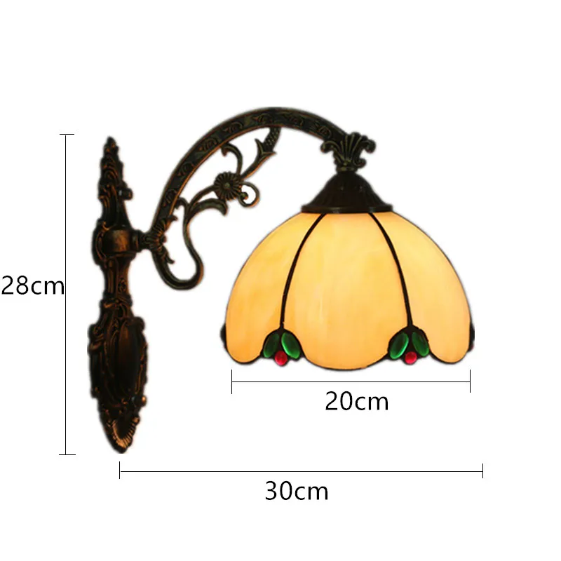 Stained Glass Wall Lights for Home American Vintage Wall Lamp Bar Cafe Restaurant Bedroom Bedside Light Glass Sconce
Stained Glass Wall Lights for Home American Vintage Wall Lamp Bar Cafe Restaurant Bedroom Bedside Light Glass Sconce