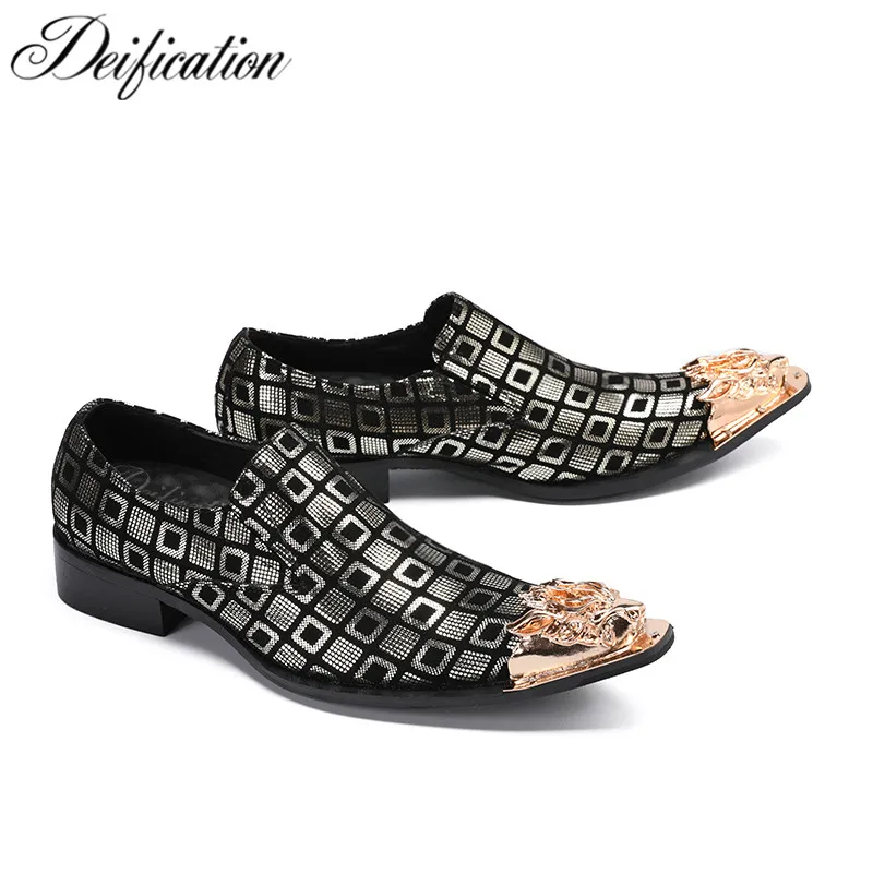Deification Vintage Leather Mens Dress Shoes Flat Metal Pointy Toe Chaussure Homme En Cuir Luxury Male Formal Office Party Shoes
Deification Vintage Leather Mens Dress Shoes Flat Metal Pointy Toe Chaussure Homme En Cuir Luxury Male Formal Office Party Shoes