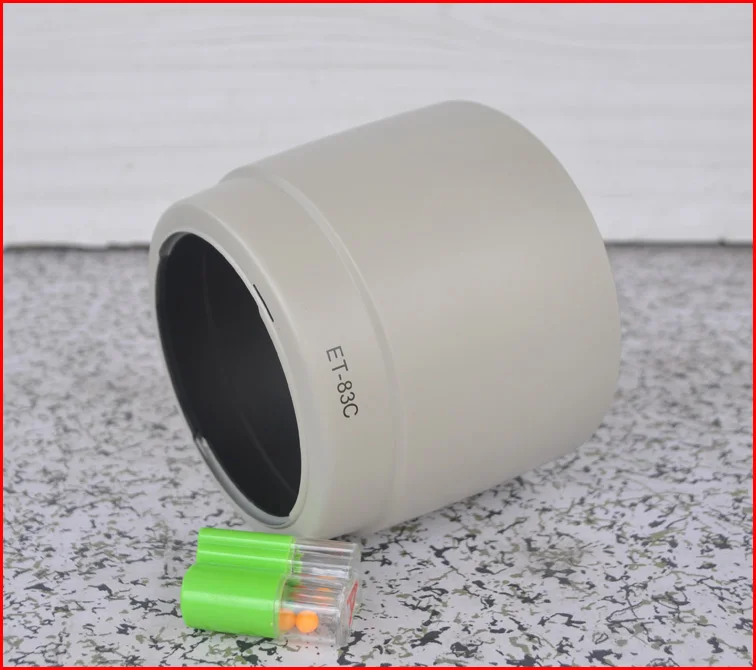 White Lens Hood Shade ET-83C for Canon EF 100-400mm f/4.5-5.6L IS USM replaces ET83C Tripod mount ring
White Lens Hood Shade ET-83C for Canon EF 100-400mm f/4.5-5.6L IS USM replaces ET83C Tripod mount ring