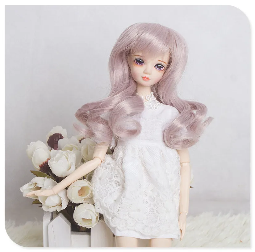 Freeshipping Bjd Wig 1/3 1/4 1/6 1/8 High-temperature Fiber Synthetic Girl Long Curls Hair Doll Wig with Bangs
Freeshipping Bjd Wig 1/3 1/4 1/6 1/8 High-temperature Fiber Synthetic Girl Long Curls Hair Doll Wig with Bangs