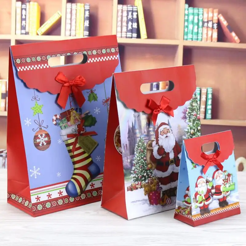 10pcs/lot High Quality Christmas Santa Gift Bag Christmas Chocolate Candy Bag Paper Handle Gift Bag12.5x6x16cm Party Supplies
10pcs/lot High Quality Christmas Santa Gift Bag Christmas Chocolate Candy Bag Paper Handle Gift Bag12.5x6x16cm Party Supplies