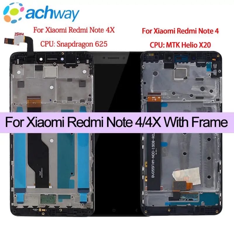 For Xiaomi Redmi Note 4X 4 X LCD Display Touch Screen Assembly Note4 Display Replacement+Tools For 5.5" Xiaomi Redmi Note 4 LCD
For Xiaomi Redmi Note 4X 4 X LCD Display Touch Screen Assembly Note4 Display Replacement+Tools For 5.5" Xiaomi Redmi Note 4 LCD