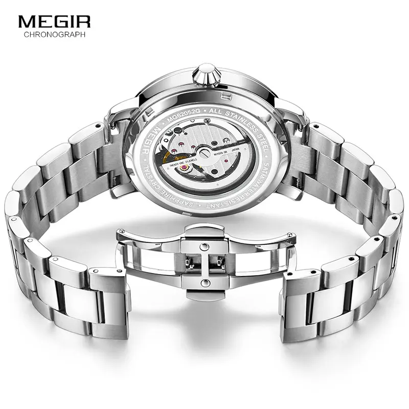 MEGIR Men's Luxury Business Mechanical Watches Stainless Steel Waterproof Wristwatch Relogios Mecanicos dos Homens Clock MS62052
MEGIR Men's Luxury Business Mechanical Watches Stainless Steel Waterproof Wristwatch Relogios Mecanicos dos Homens Clock MS62052