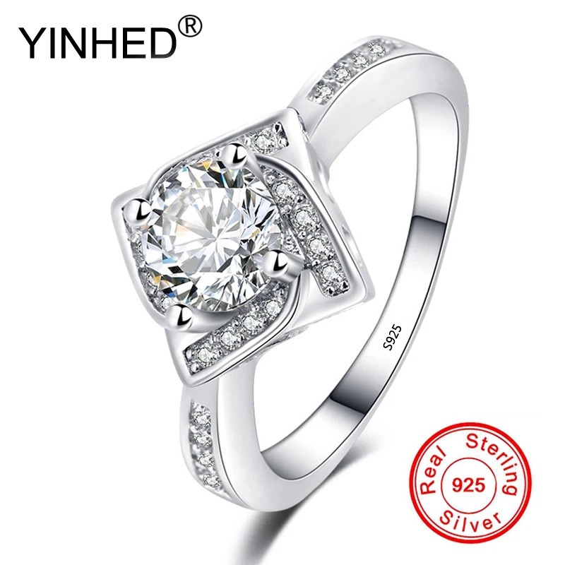 YINHED Wedding Rings for Women 100% 925 Sterling Silver Ring Princess Square Cubic Zirconia Flower Engagement Ring ZR669
YINHED Wedding Rings for Women 100% 925 Sterling Silver Ring Princess Square Cubic Zirconia Flower Engagement Ring ZR669